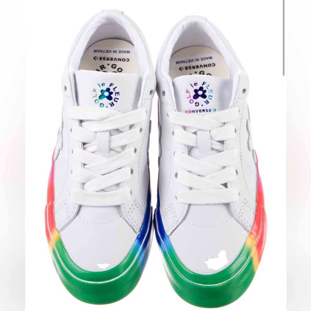 Converse x Golf le Fleur leather low top sneakers NWOT - Picture 3 of 16